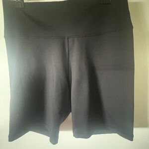Aerie Black Bike Shorts Moisture-Wicking Performance